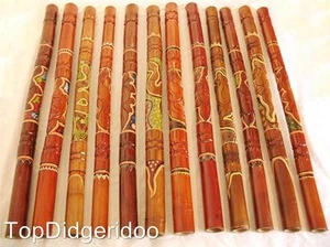 Authentic Bamboo Didgeridoo Hand-Carved & Dot-Painted *Free Shipping Worldwide!* - Picture 1 of 12
