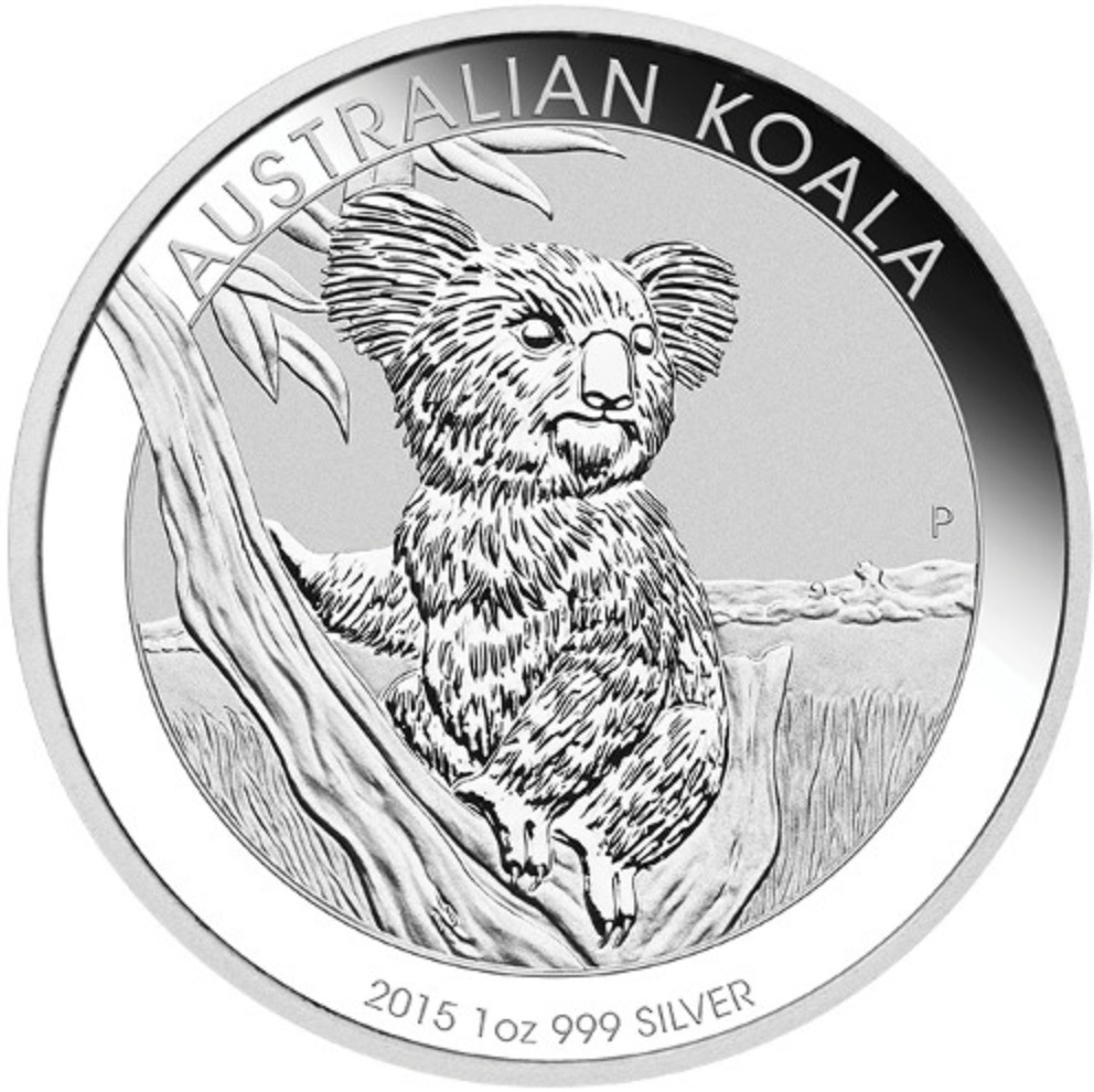 オーストラリアン・コアラ 2015年 銀貨 1ドル オーストラリアン・コアラ 2015年 銀貨 1ドル Australian Koala