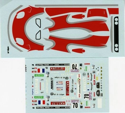 FERRARI 360 MODENA N°70  24H LE MANS 2003  PROVENCE MOULAGE DECALS 1/43 - Immagine 1 di 1