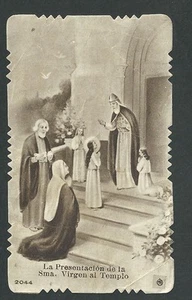 Estampa antigua de Santa Ana y San Joaquin andachtsbild santino holy card - Picture 1 of 1