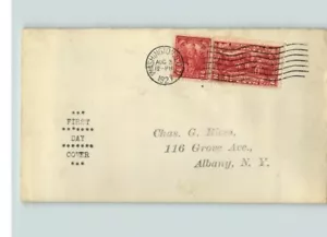 CAMPAGNA DI BORGOGNA e VERMONT, doppio FDC # 643 e 644, 1927 Washington DC - Foto 1 di 1