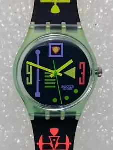 Swatch RÉCORD MUNDIAL GB 721 - De colección Original Hecho en Suiza 1993 Sin Usar - Imagen 1 de 6