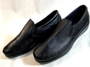 SAS Dream Black Leather Tripad Shoes 10 NARROW Made In USA New - Bild 1 von 10