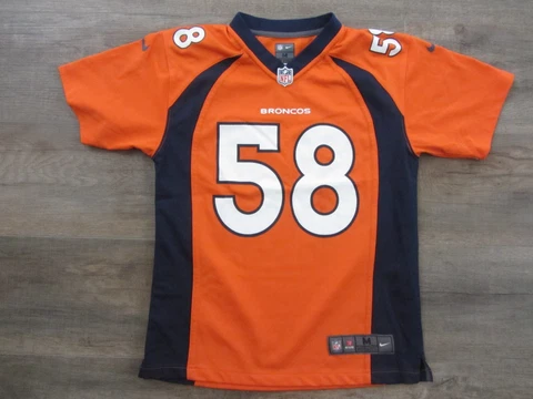 Von Miller Denver Broncos NFL Football Jersey Nike Youth M #58 Orange Team Rare Cover