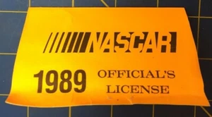 Vintage NASCAR Official's License 1989 - Picture 1 of 9