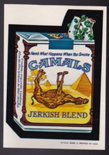 1973 Topps Wacky Packs CAMALS CIGS NM - Rare Pre Die-Cut Production  Packages 