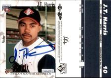 J.T. Harris Signed 2000 Multi-Ad Cedar Rapids Kernels #10 Card Auto