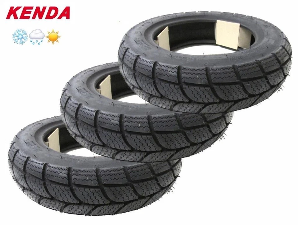 3x Winter Reifen 100/90-10 M+S für Vespa Piaggio Ape 50 TM TL1T-TL6T C80 C81 - Bild 1 von 1
