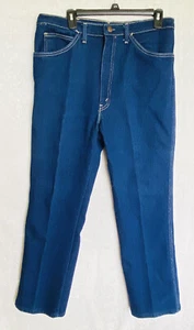 Vintage 70's Dee Cee Made in USA Denim Blue Jeans 36 x 30 DC Actual 33 x 27.75 - Picture 1 of 7