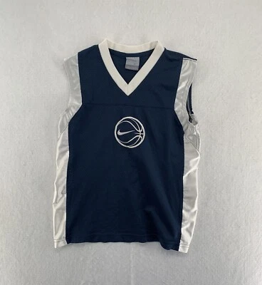 Vintage Nike Graphic Basketball Stitch Sleeveless Tank Top Youth Size S - Image 1 of 4