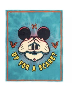 Disney Parks Halloween 2023 Up For A Scare Throw Blanket NWT - Picture 1 of 3
