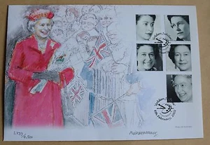 QUEEN'S GOLDEN JUBILEE WESTMINSTER FDC PALETTE H/S SIGNED ARTIST MICHAEL NOAKES - Picture 1 of 2