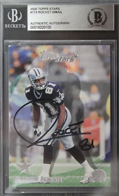 Rocket Ismail Signed 2000 Topps Stars 113 Autograph Football Card DALLAS COWBOYS - Image 1 of 3