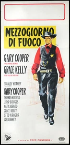 CINEMA-locandina MEZZOGIORNO DI FUOCO High Noon GARY COOPER Zinnermann - Picture 1 of 1