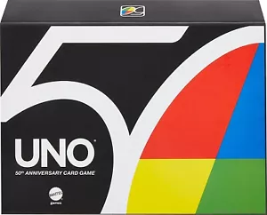 UNO Premium 50th Anniversary Edition Matching Card Game W/Coin FREE SHIPPING - Picture 1 of 1