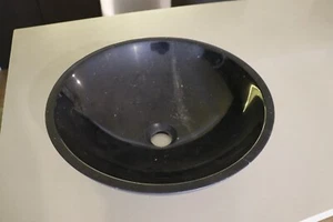 16" Marble Bathroom Vessel Sink - Picture 1 of 8