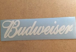 Budweiser Vinyl Window Decal Sticker 8" Choose Your Color - Bild 1 von 14