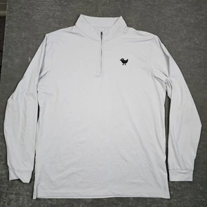 Bad Birdie Pullover Herren 2XL hellgrau Quarter Zip Golf Performance Stretch - Bild 1 von 9