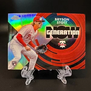 2022 Topps Chrome Update Bryson Stott Rookie Generation Now #GNC-19 Phillies - Picture 1 of 2