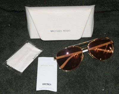 Michael Kors MK5004 Chelsea Aviator Polarized Sunglasses - Gold/Brown - Image 1 of 4