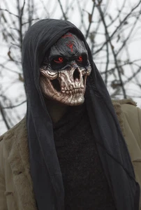 Horror Schädel Maske Skelett Latex Kunstleder Kostüm Party Zubehör - Bild 1 von 4