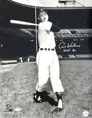 Al Kaline Autographed Signed 16x20 Photo Detroit Tigers "HOF 80" PSA/DNA - Image 1 of 3