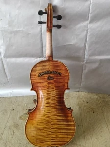 4/4 violin Amati model solid Flamed maple back spruce top hand antique made - Picture 1 of 8