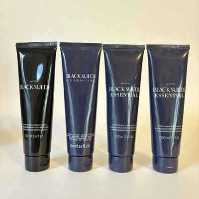 Lote de 4 condicionadores pós-barba Avon Black Suede Essential NOVO - Imagem 1 de 4