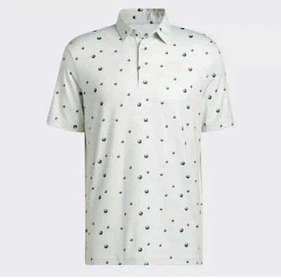 $65 Adidas Men's Ult Allover Print Golf Polo - Linen Green - Medium - New Tags - Image 1 of 4