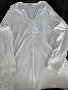 Women’s Size XL Swim Cover Up By Lilly Pulitzer White - Picture 1 of 7