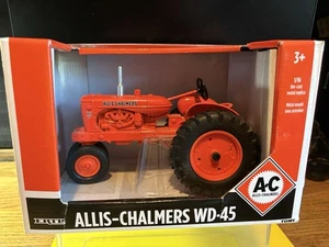 ERTL Allis-Chalmers Tractor Toy WD 45 Orange Farm Toy Metal ~ 1:16 Scale NIB HTF - Picture 1 of 11