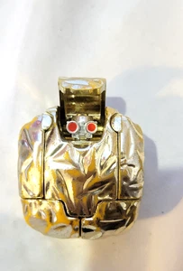 Vintage GoBots Rock Lords Nuggit Tonka Bandai Transforming Robot Golden Nugget - Picture 1 of 7