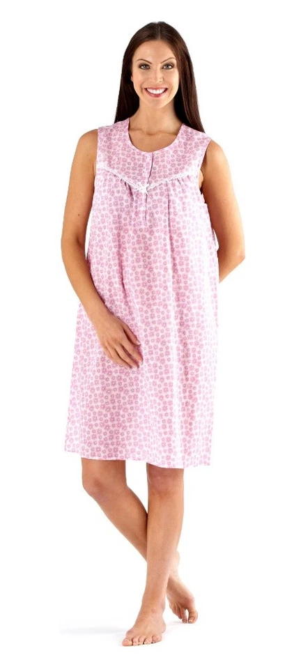 Ladies Womens Lady Selena Floral Pyjama Nightdress Kimono Wrap Nightwear - Image 1 of 1