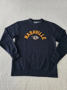 Nashville Predators NHL Crewneck Herren M blau bestickt Hockey Sweatshirt - Bild 1 von 12