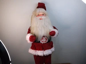Vintage Dr Pepper SANTA CLAUS Advertising Store Display 31"  Tall  60s Era - Picture 1 of 15