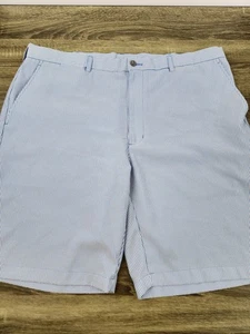 Pantalones Cortos de Golf Ben Hogan Performance Seersucker Para Hombre Talla 40 Azul Rayas Elastizados - Imagen 1 de 9