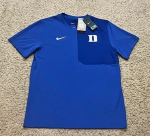 Duke Blue Devils Nike Dri Fit On Field Sideline Coach Shirt Size Medium New NWT - Picture 1 of 4