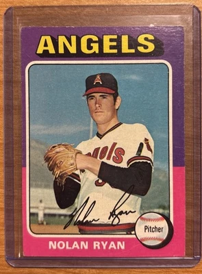Nolan Ryan #500 1975 Topps California Angels Baseball Card MLB EX - Image 1 of 2