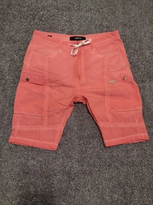 Pantalones Cortos AkOO Sandía Slush 36 Para Hombres Multi-Bolsillo Ropa de Calle-Cordón + Botón Foto 1 de 4