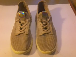 Madden Girl Womens Janet Slip-on Knit Sneakers Shoes Gold Glitter 7.5 - Picture 1 of 5