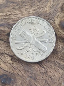 1882 Mexico 5 Centavos UNC  - Picture 1 of 2