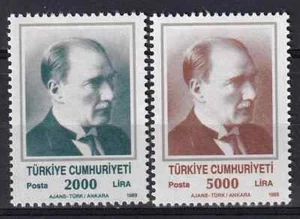 Turquía 1989 Yvert 2610/11 Basic Ataturk MNH VF - Imagen 1 de 1