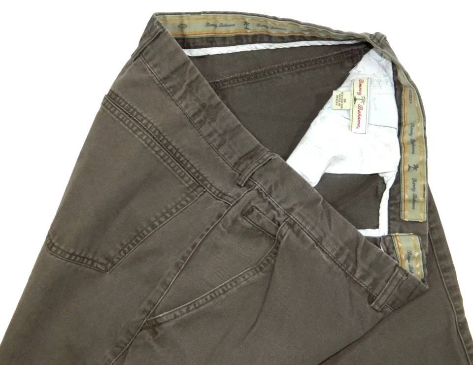 Men's Tommy Bahama Brown Denim Trouser Pocket Jeans Tag 38 measured Size 37x32 - Image 1 of 4