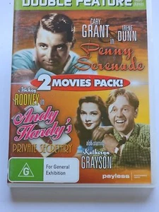Penny Serenade / Andy Hardy's Private Secretary Double DVD VGC R4 Free Aus Post - Picture 1 of 1