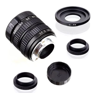 Fujian 35mm F1.7 CCTV Movie Lens C Mount for Fuji Fujifilm FX Mount XPro1 XPro2 - Picture 1 of 7