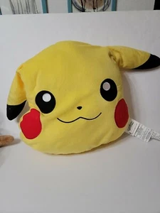 Pokemon Pikachu Peluche Cuscino 15" Testa Bambola Peluche Animale Giocattolo Fabbrica - Foto 1 di 5