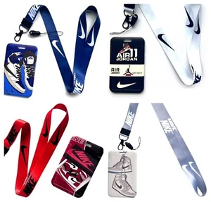 Keychain Nike Compatible Lanyard Keys Neck Strap ID Holder Keyring Phones - Picture 1 of 97