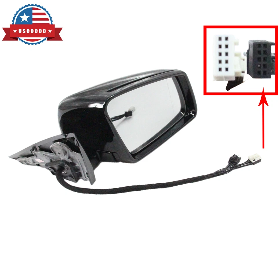 Espelho de porta passageiro elétrico ajuste direito para Mercedes Benz S63 2010-2013 2218101176 - Imagem 1 de 4