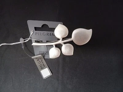 Broche broche hoja tono plata peregrino. Dinamarca Foto 1 de 4