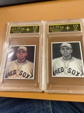 1995 JSW All Stars Babe Ruth ( 2 Cards ) B&W and Color GRADED GEM MINT 10